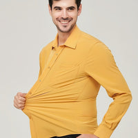 Camisole de vêtement pour homme - Algon transpirable - Corte moderno - Manga larga con botón