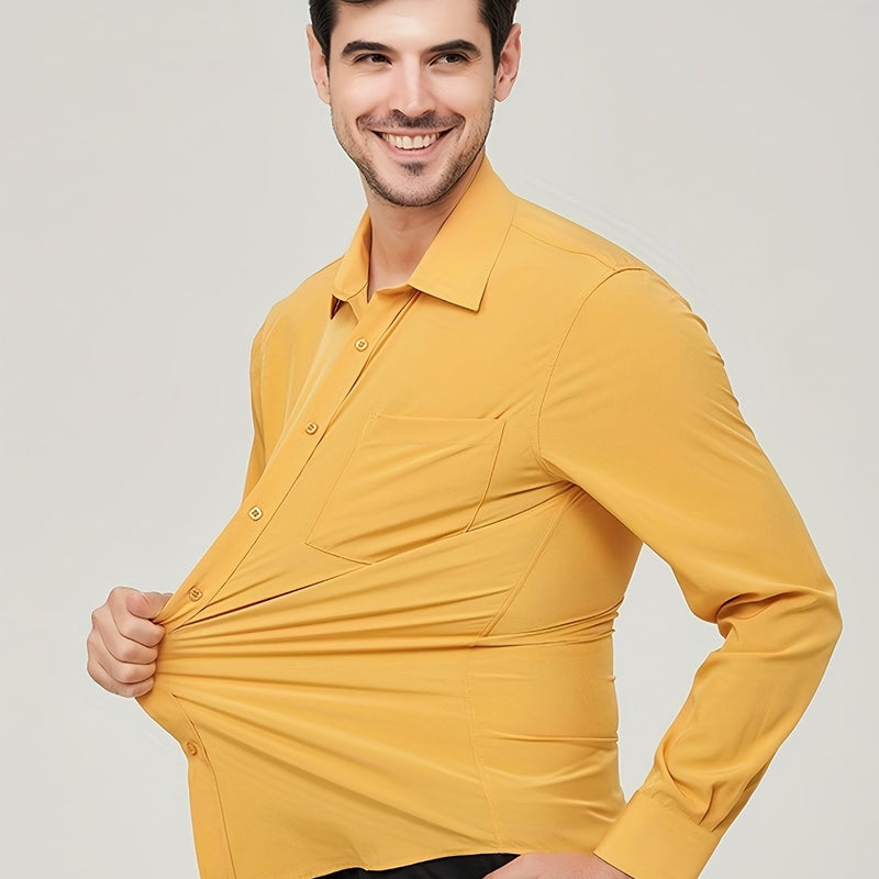 Camisole de vêtement pour homme - Algon transpirable - Corte moderno - Manga larga con botón
