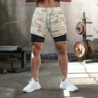 Short de fitness pour hommes avec double couche - Confort et soutien optimal