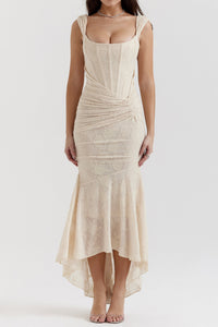Robe longue élégante à imprimé floral - Mariekje