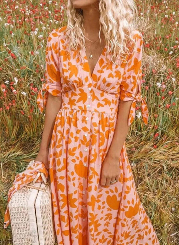 Robe d'été élégante à imprimé floral - Mirjam