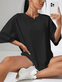 T-shirt surdimensionné à la mode pour femmes - coupe ample et confortable pour un look décontracté et branché