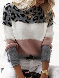 Josiane™ Pull avec imprimé léopard