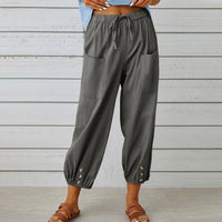 Pantalon décontracté pour femme - Style souple et confortable pour une détente optimale et des journées de repos