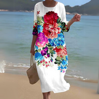 Chic et Élégante Robe Midi pour Femmes - Fluide, Légère et Parfaite pour Toutes les Saisons