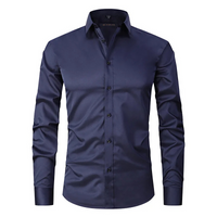 Camisole pour homme slim fit avec maniche lunghe e chiusura a bottoni elegante
