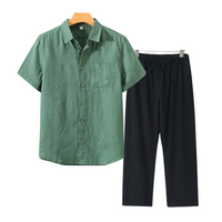 Finn | Combinaison de lin élégante avec manches courtes pour un look frais