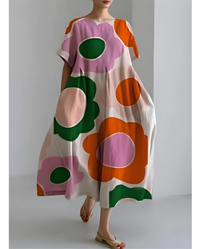 Robe élégante à encolure ronde - Susanne