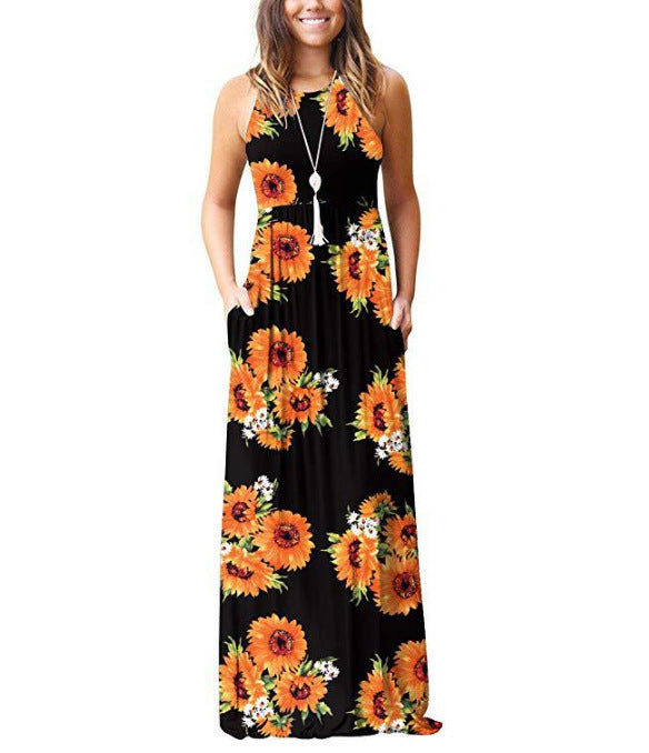 Robe Midi en Coton Fleuri - Confortable, Élégante et Respirante