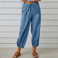 Pantalon décontracté pour femme - Style souple et confortable pour une détente optimale et des journées de repos