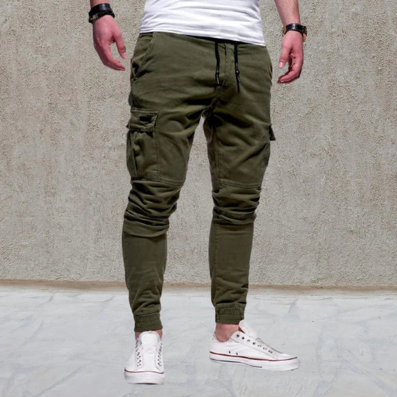 Découvrez le pantalon cargo stylé et décontracté pour hommes avec poches surpiquées - Daniel