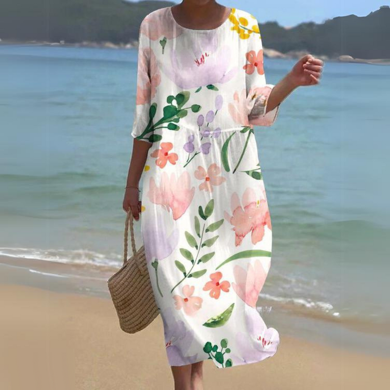 Chic et Élégante Robe Midi pour Femmes - Fluide, Légère et Parfaite pour Toutes les Saisons