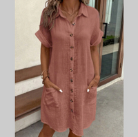 Tunique d'été aérée à manches courtes pour un style frais