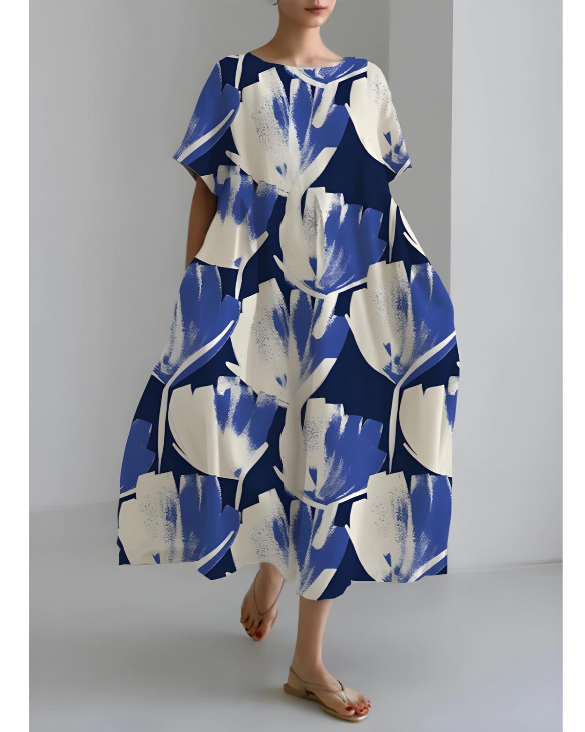 Robe élégante à encolure ronde - Susanne