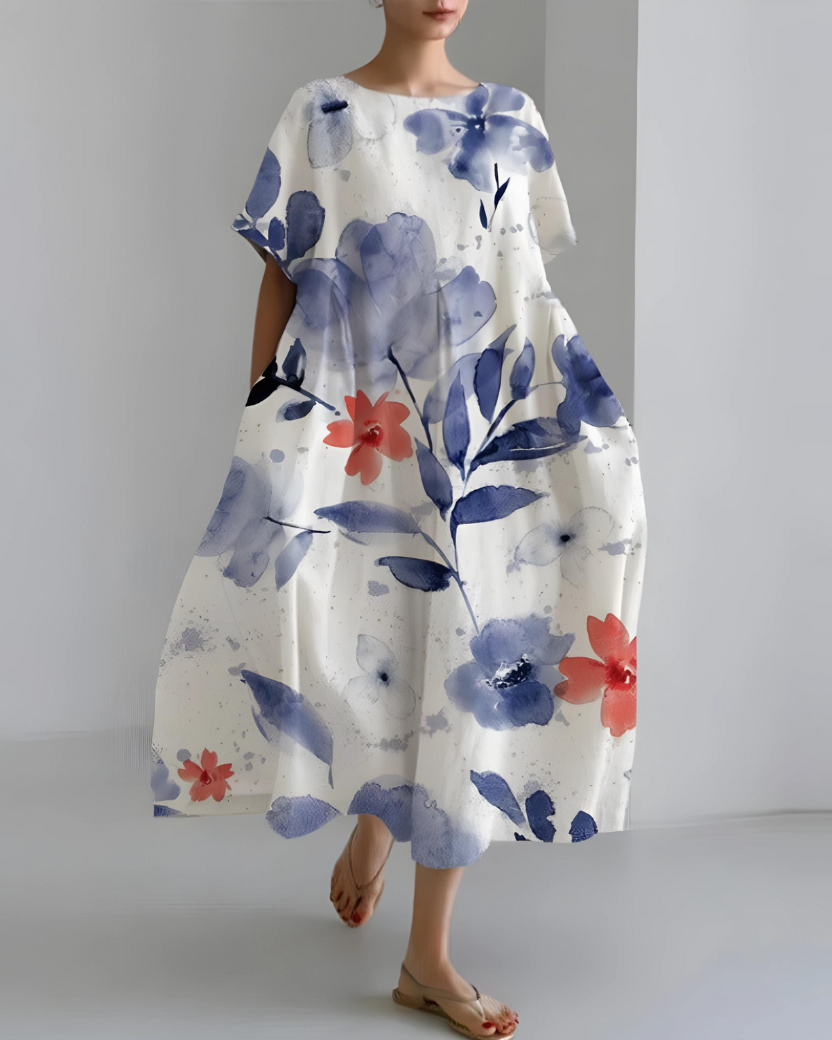 Robe élégante à encolure ronde - Susanne