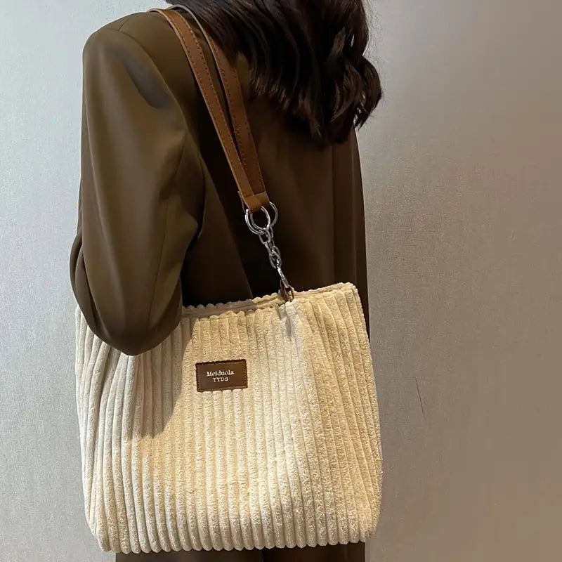 Clémence™ Sac en velours côtelé
