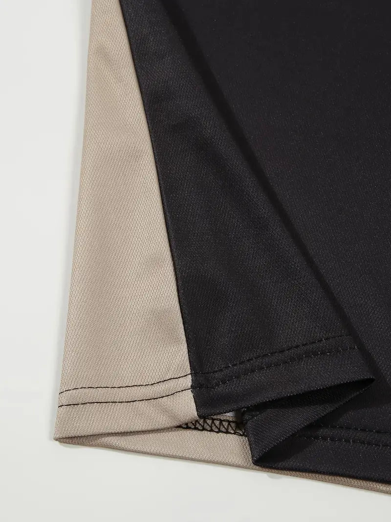 Camisa Polo Masculina - Ajuste Slim - Design Listrado - Manga Curta para Uso Casual