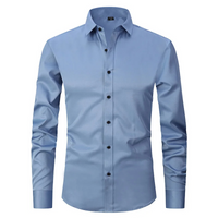 Camisole pour homme slim fit avec maniche lunghe e chiusura a bottoni elegante
