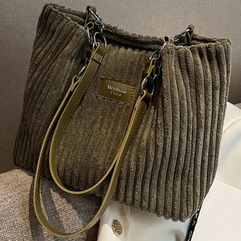 Clémence™ Sac en velours côtelé