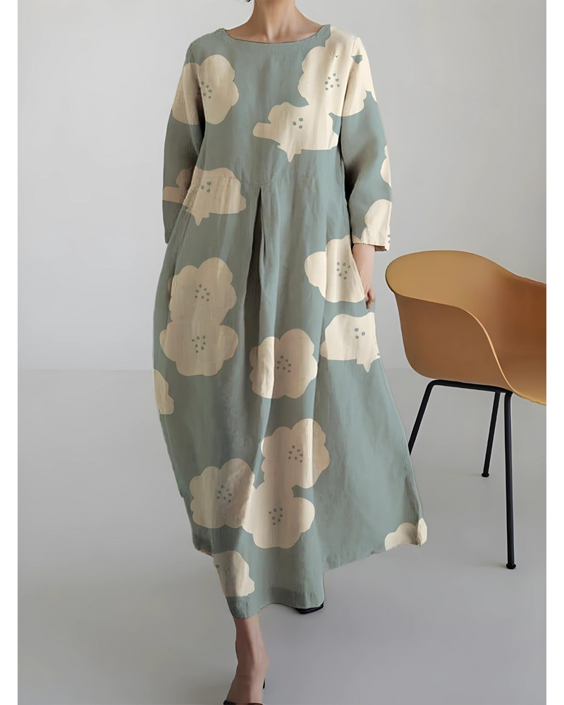 Robe élégante à encolure ronde - Susanne