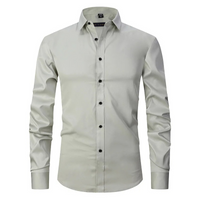 Camisole pour homme slim fit avec maniche lunghe e chiusura a bottoni elegante