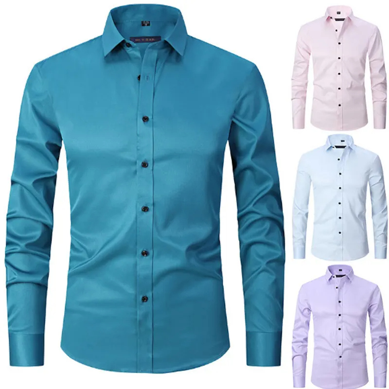 Camisole de corte masculine slim avec boutons de contraste et mangas largas