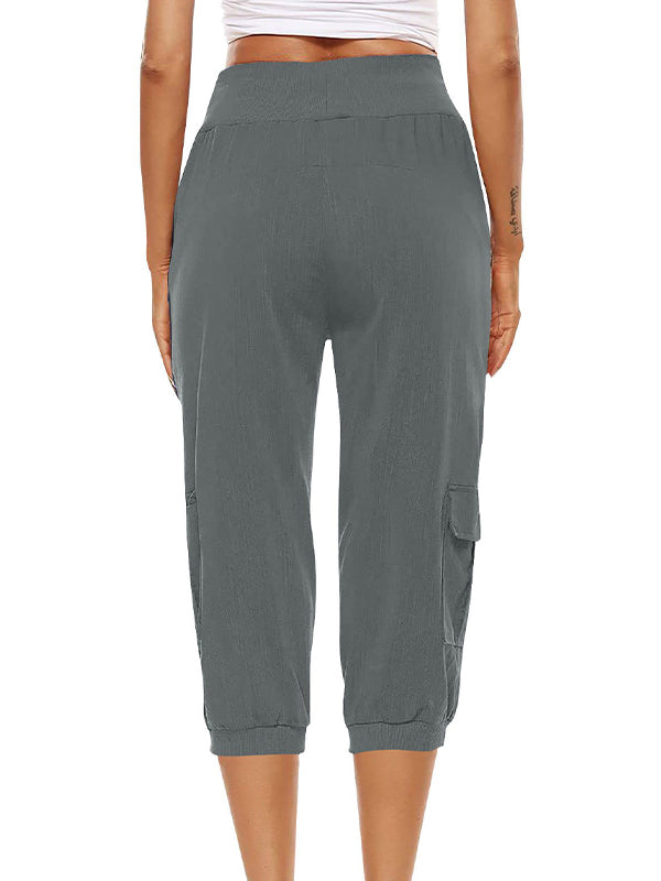 Pantalon cargo pour femmes - pantalon de tous les jours confortable et élégant avec des poches pratiques