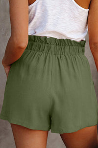Shorts pour femmes à taille élastique et jambes larges pour un confort élégant