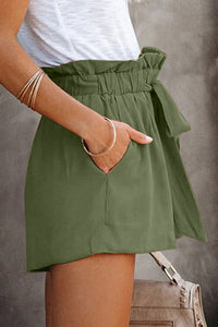 Shorts pour femmes à taille élastique et jambes larges pour un confort élégant