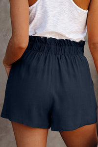 Shorts pour femmes à taille élastique et jambes larges pour un confort élégant