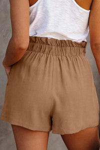Shorts pour femmes à taille élastique et jambes larges pour un confort élégant