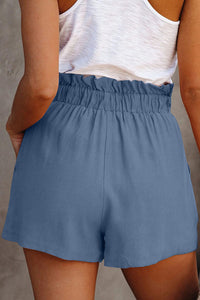 Shorts pour femmes à taille élastique et jambes larges pour un confort élégant