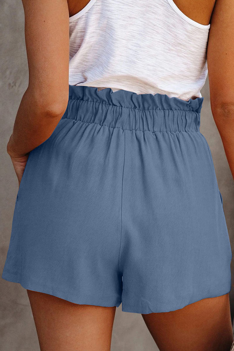 Shorts pour femmes à taille élastique et jambes larges pour un confort élégant