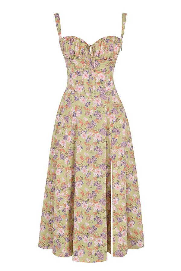 Robe Bustier Imprimée - Thea en Mélange de Polyester Durable