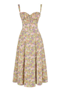 Robe Bustier Imprimée - Thea en Mélange de Polyester Durable