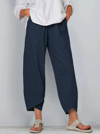 Pantalon de femme en lin doux - Confortable et décontracté pour tous les jours