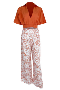 Élégant ensemble jupe longue et top à fleurs pour femmes, 2 pièces - Tenue décontractée parfaite pour l'été, pour un look frais