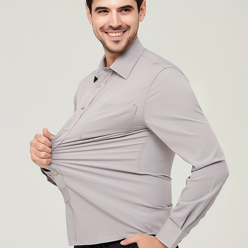 Camisole de vêtement pour homme - Algon transpirable - Corte moderno - Manga larga con botón