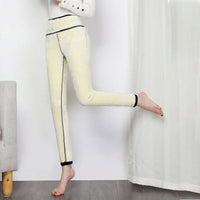 Leggings extensibles réversibles à taille haute avec style double face - complément de mode polyvalent et confortable