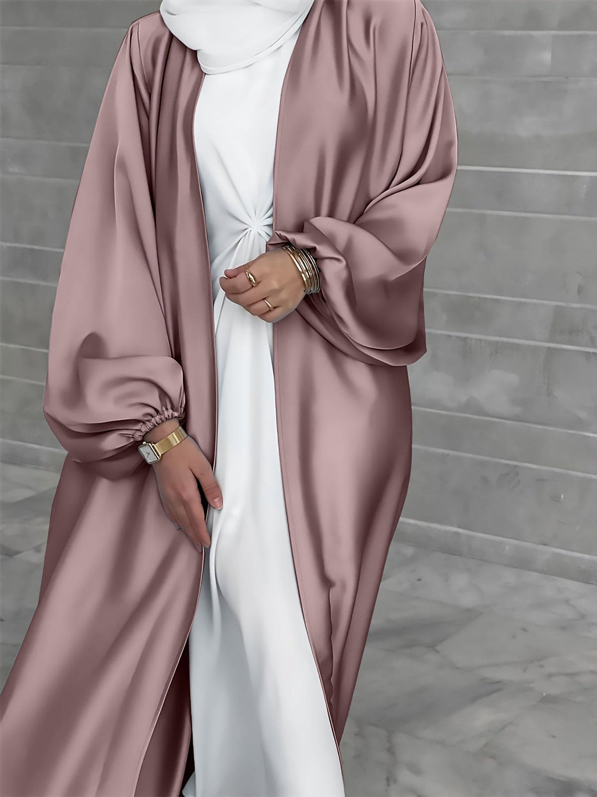 Robe Abaya élégante avec ceinture chic - Eva