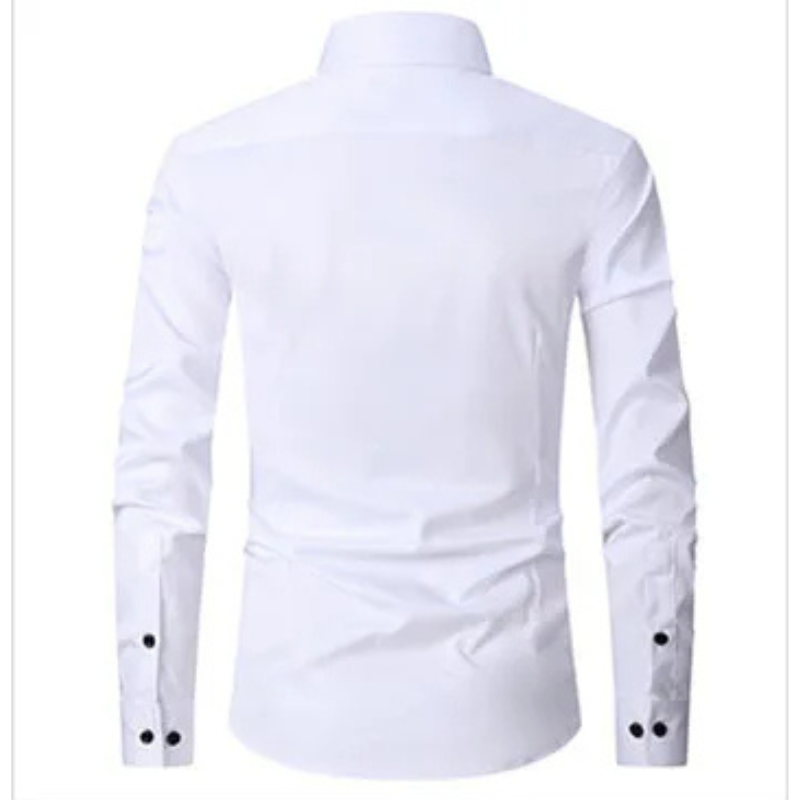 Camisole pour homme slim fit avec maniche lunghe e chiusura a bottoni elegante