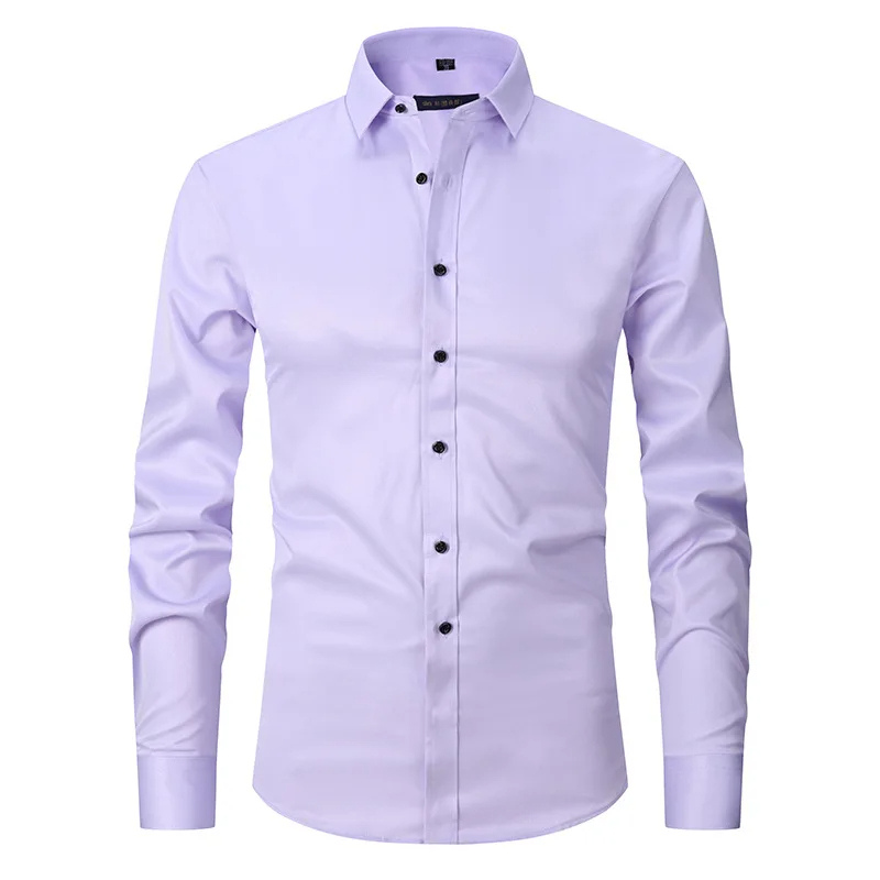 Camisole de corte masculine slim avec boutons de contraste et mangas largas