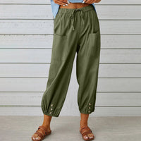 Pantalon décontracté pour femme - Style souple et confortable pour une détente optimale et des journées de repos