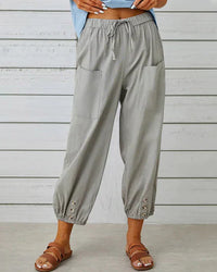 Pantalon à jambes larges pour femmes - Tissu doux et confortable pour un look profilé et décontracté