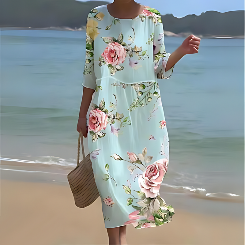Chic et Élégante Robe Midi pour Femmes - Fluide, Légère et Parfaite pour Toutes les Saisons