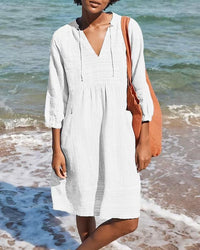 Robe chemise élégante à manches longues pour femmes
