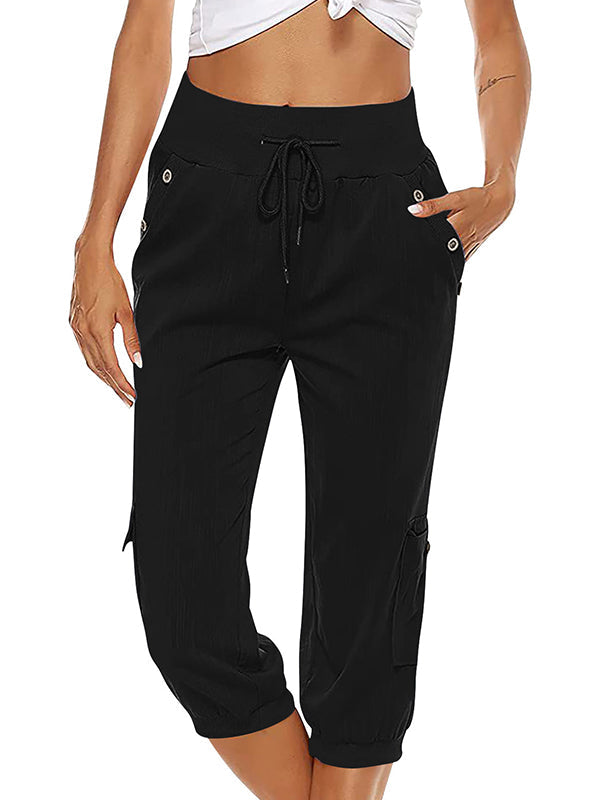 Pantalon cargo pour femmes - pantalon de tous les jours confortable et élégant avec des poches pratiques