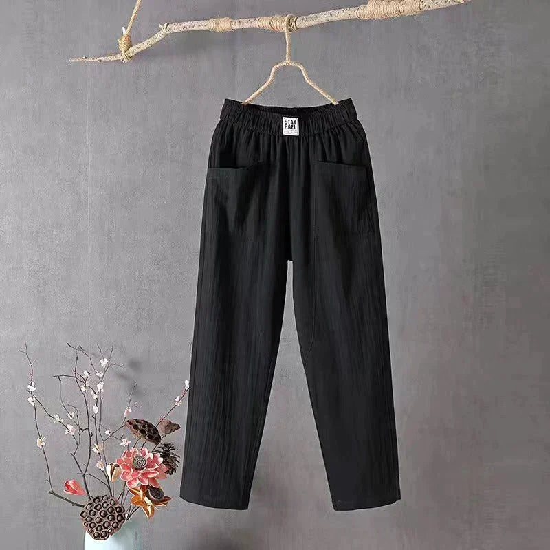 Pantalon élégant et décontracté pour femmes, avec une coupe confortable et des poches pratiques - parfait pour toutes les occasions