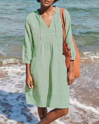 Robe chemise élégante à manches longues pour femmes