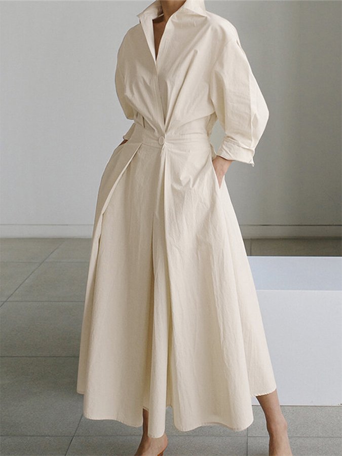 Robe élégante pour femme au style vintage - Design intemporel et tissu léger pour une allure sophistiquée